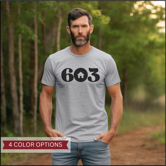 603 Home Black Unisex t-shirt