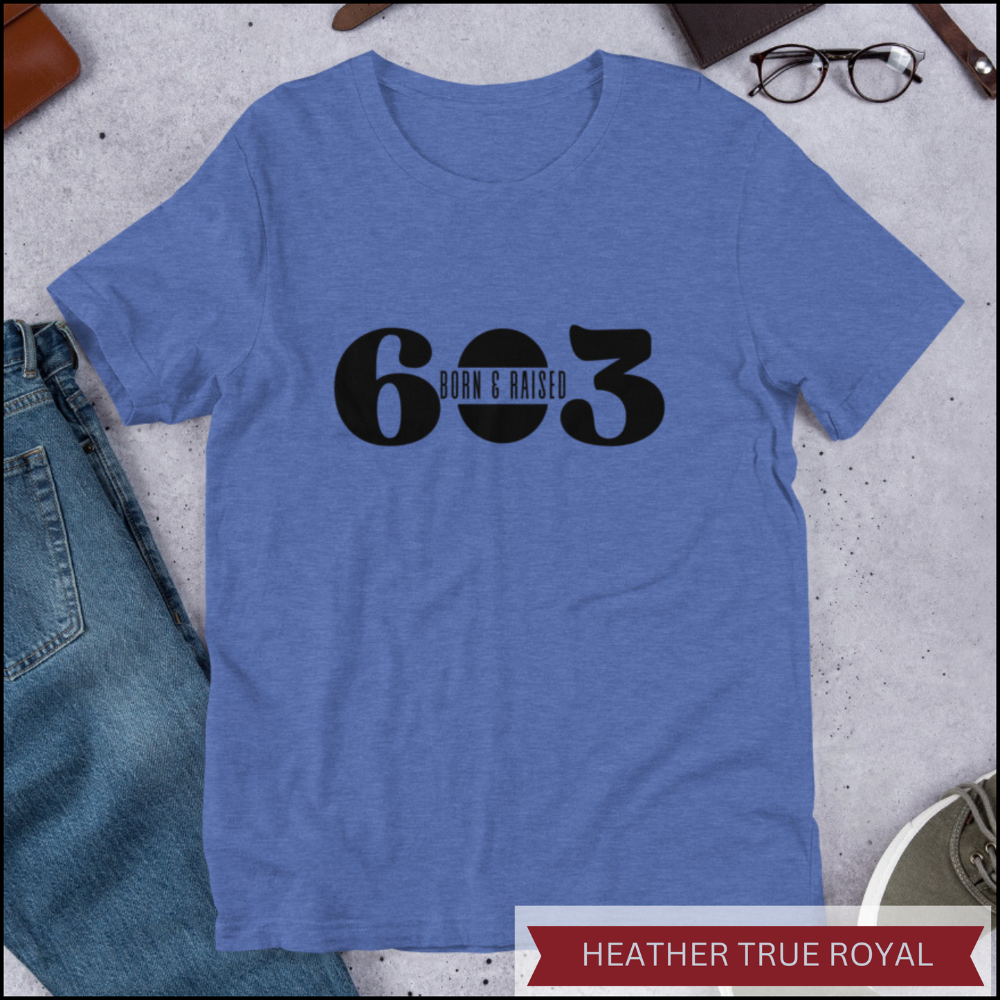 603 Born & Raised Black Unisex t-shirt