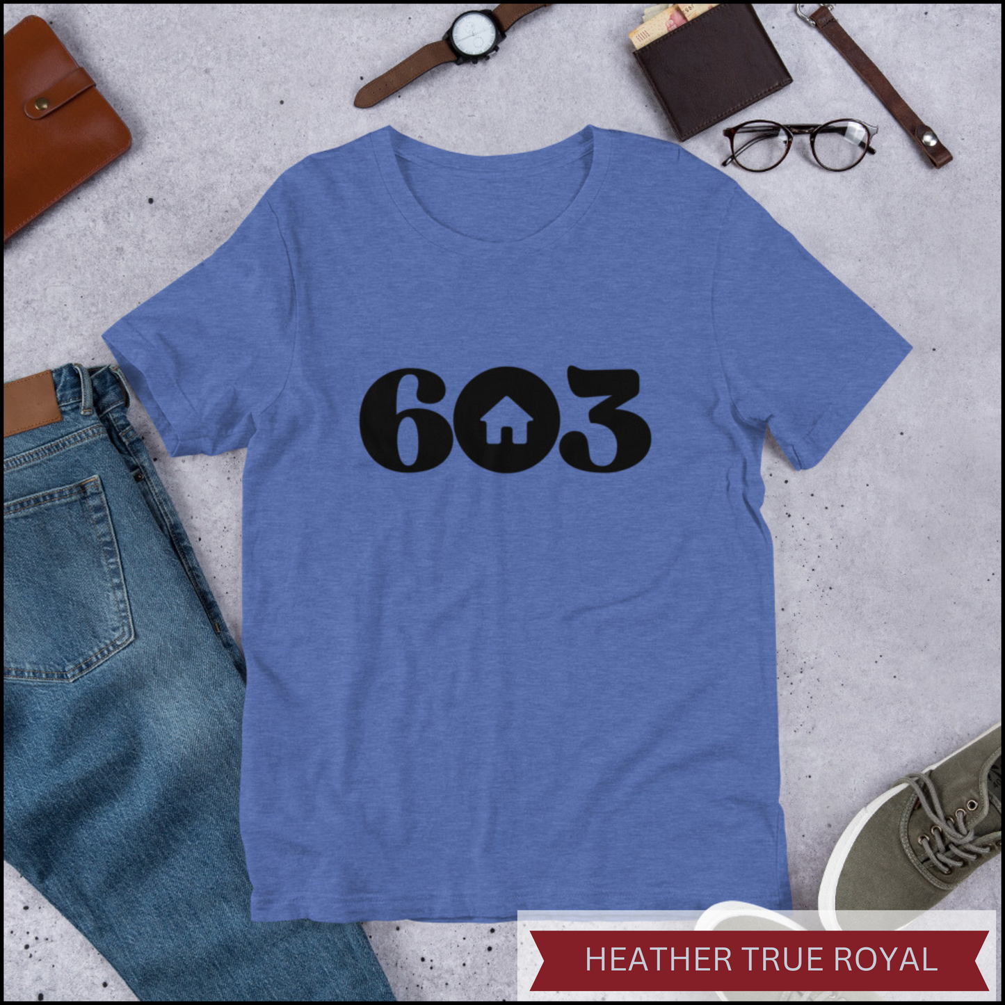 603 Home Black Unisex t-shirt