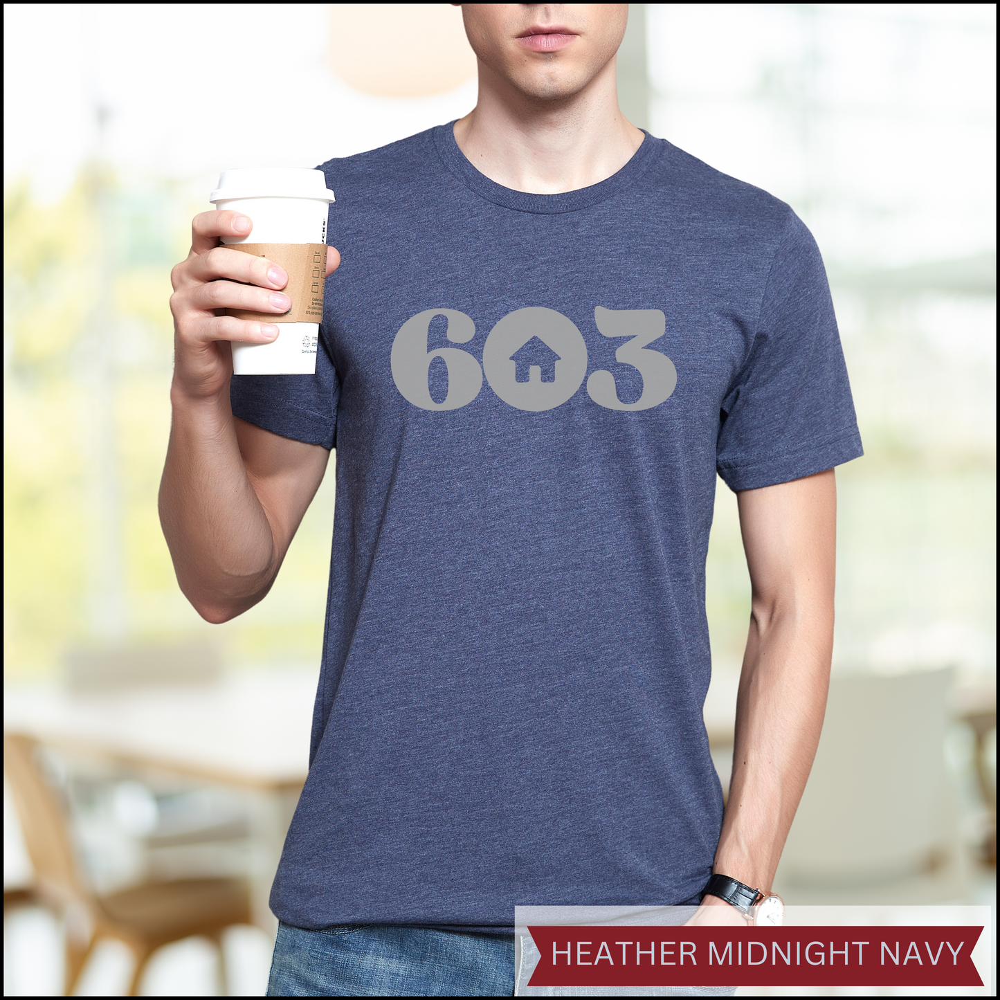 603 Home Gray Unisex t-shirt