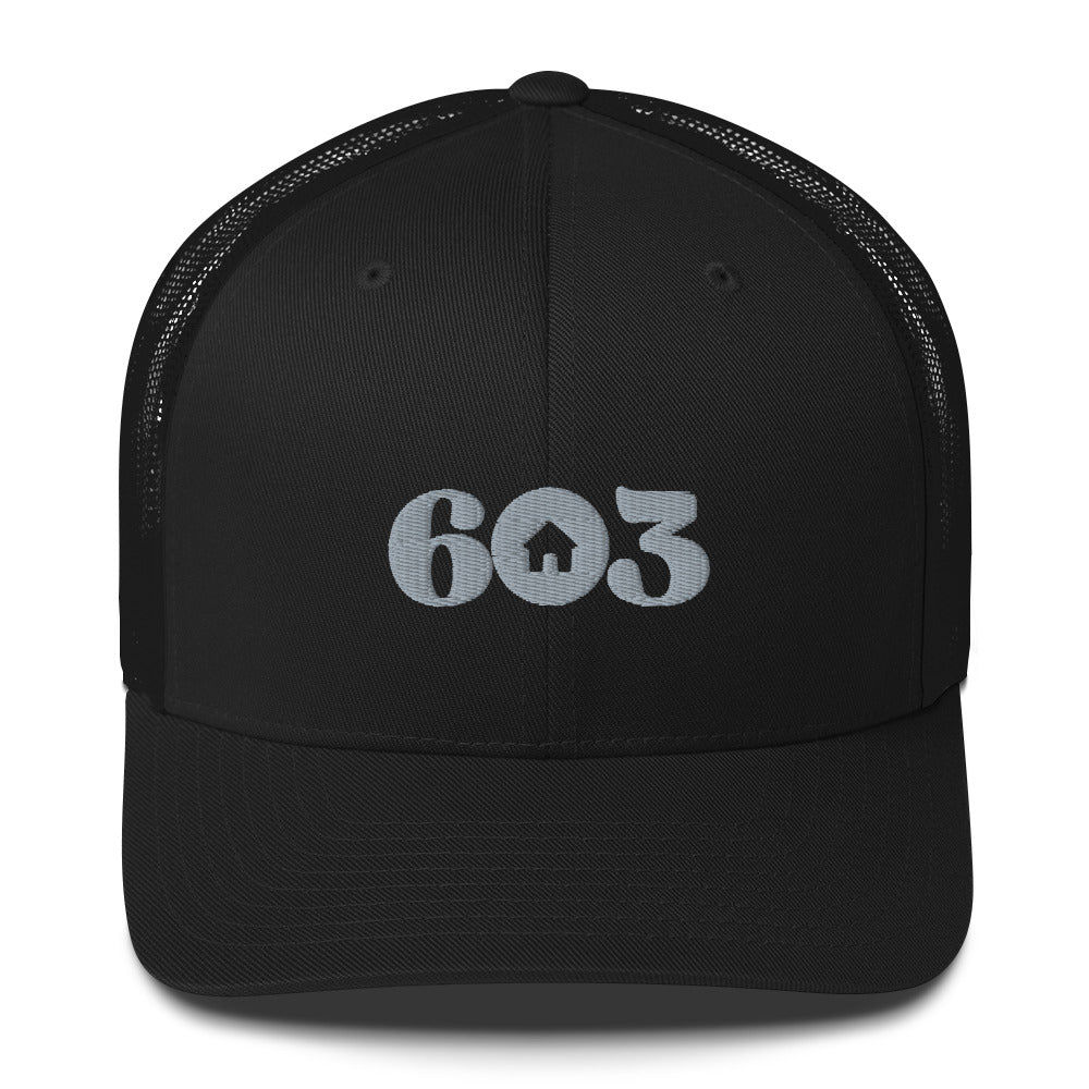 Embroidered 603 Home Trucker Cap