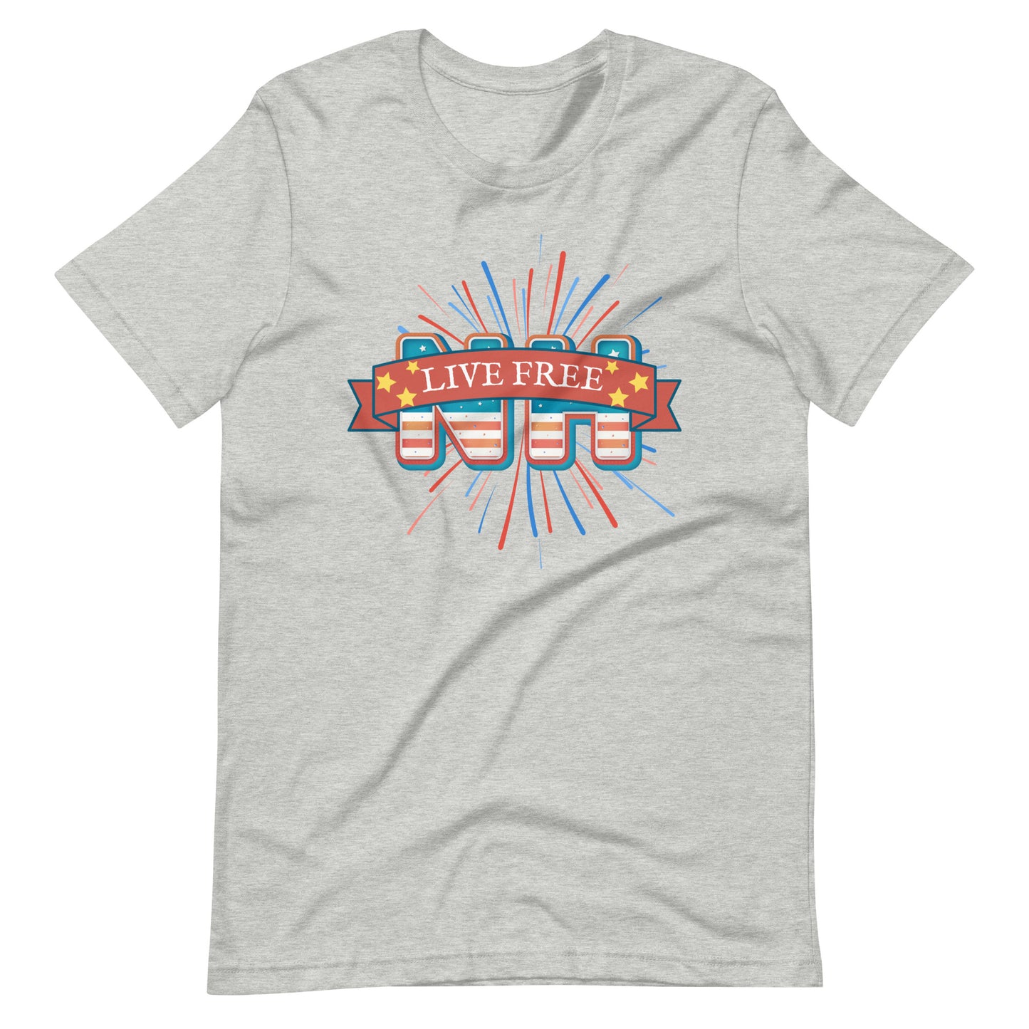 NH Live Free Firework Unisex t-shirt