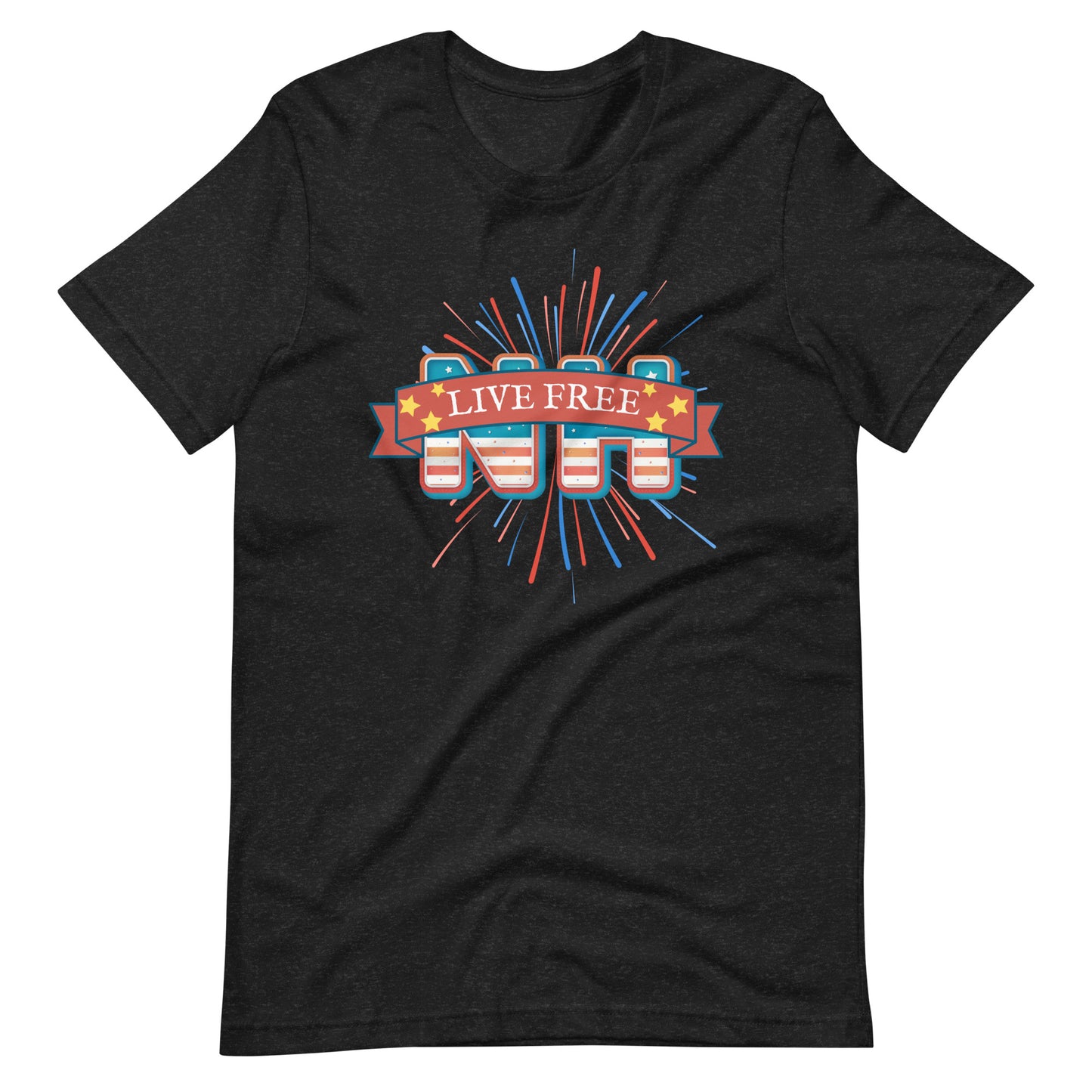 NH Live Free Firework Unisex t-shirt