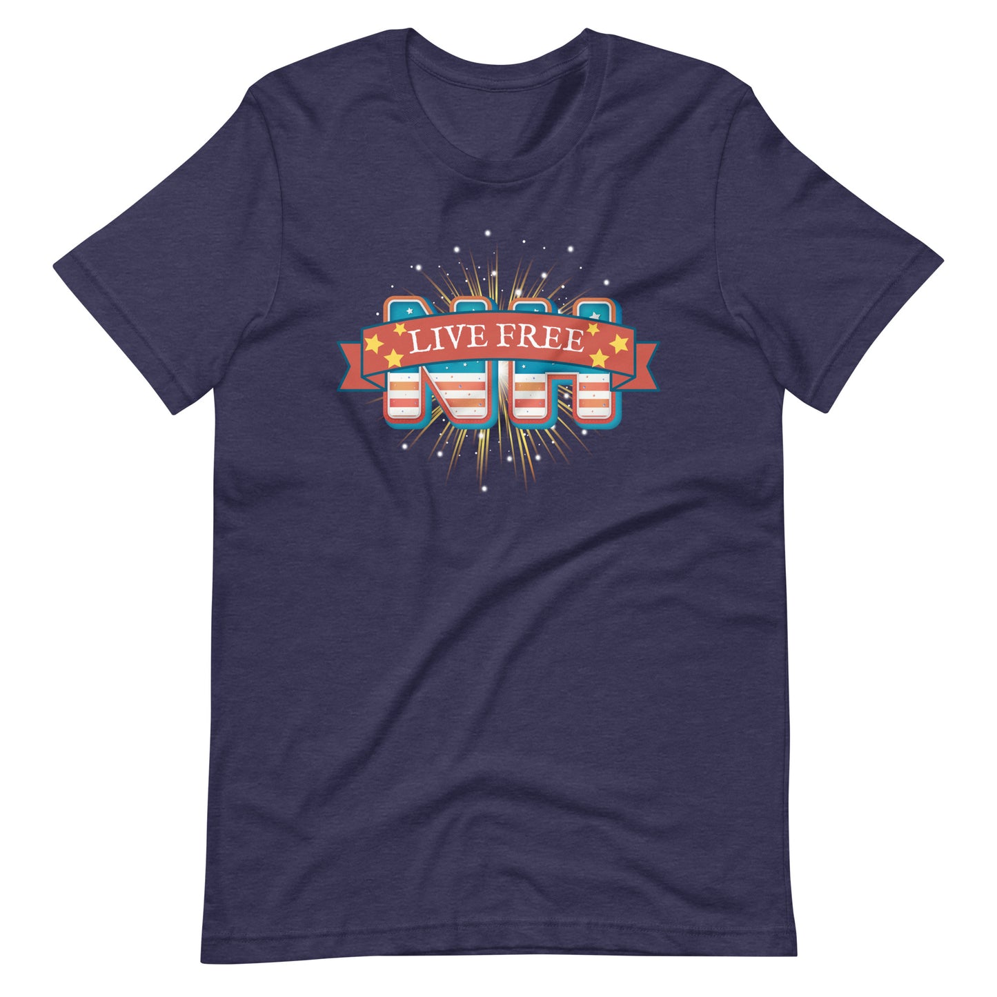 NH Live Free Gold Firework Unisex t-shirt