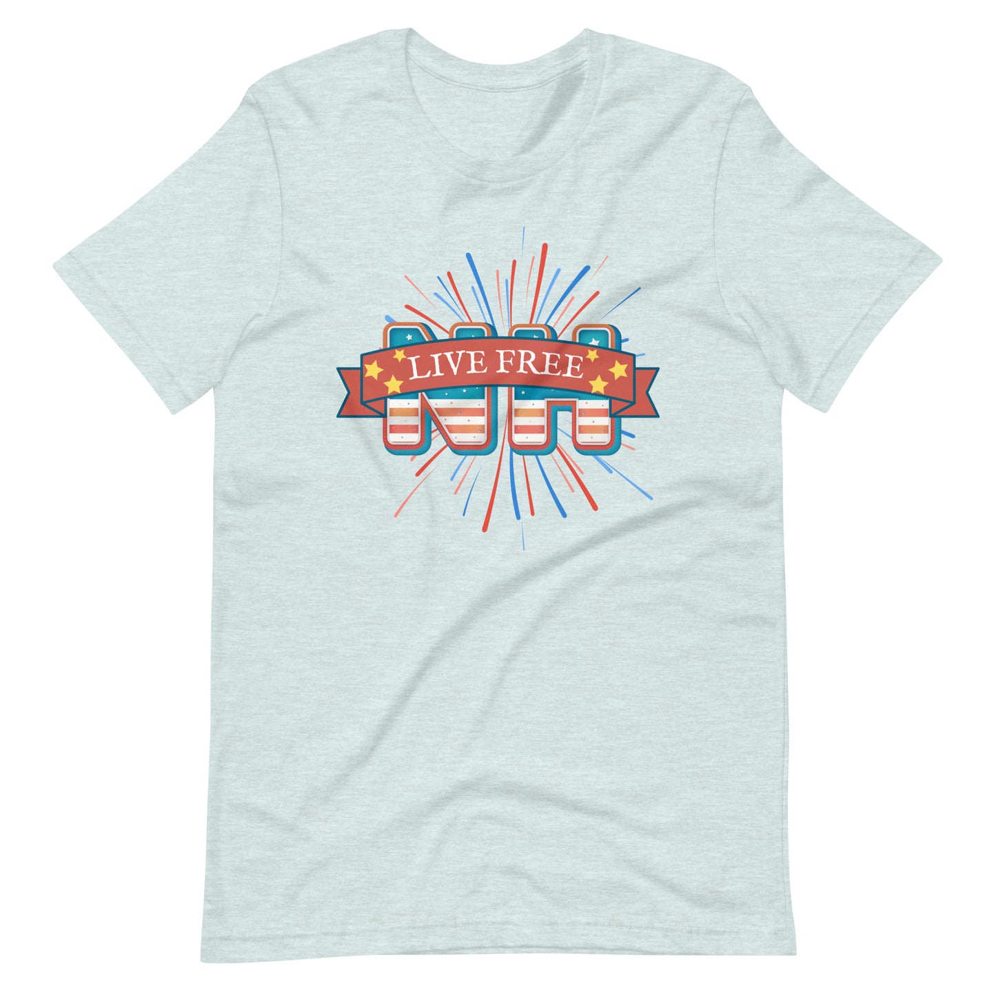 NH Live Free Firework Unisex t-shirt