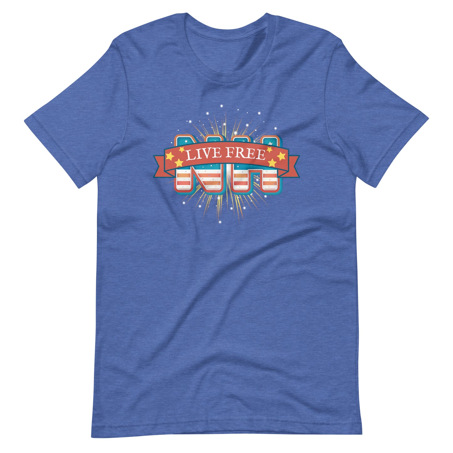 NH Live Free Gold Firework Unisex t-shirt