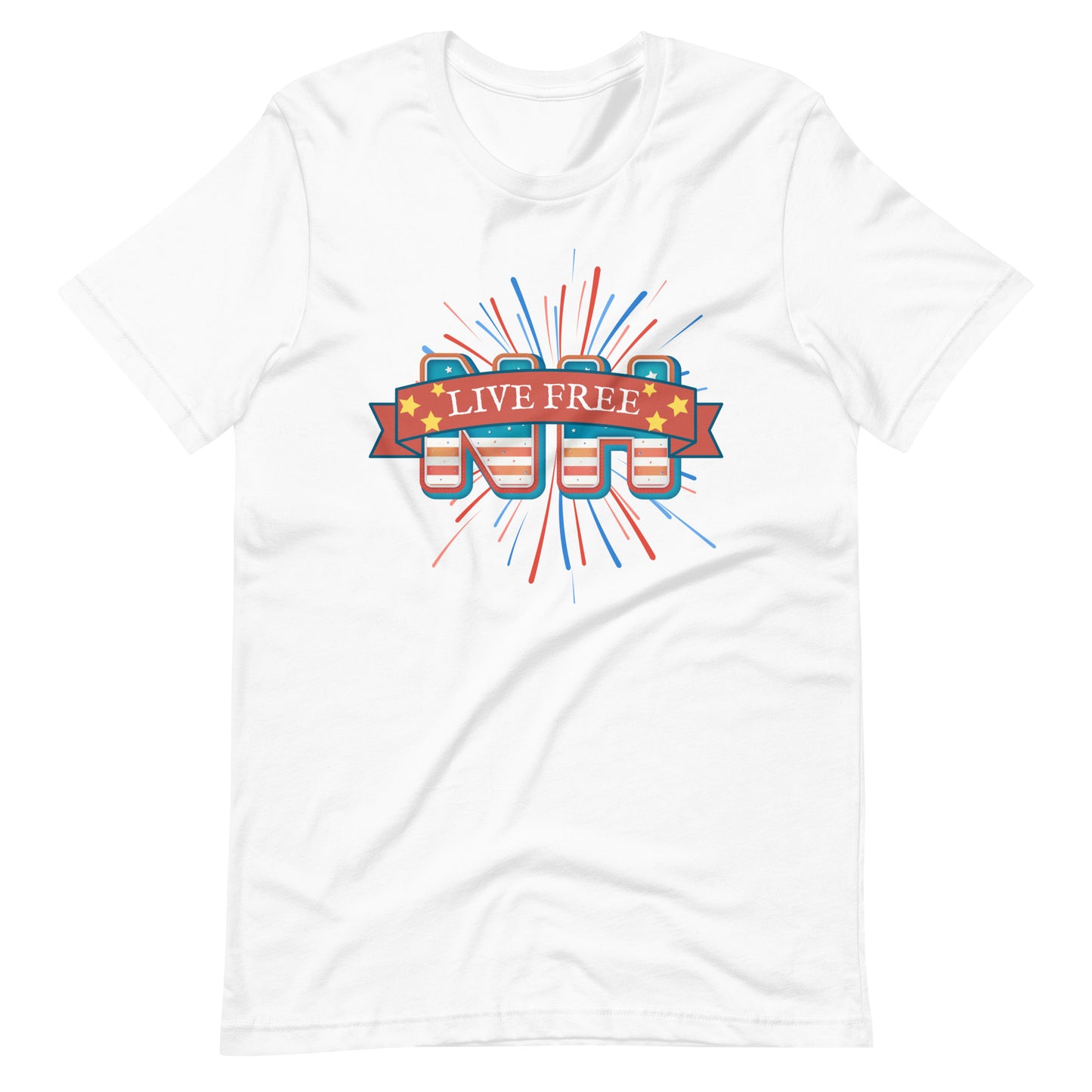 NH Live Free Firework Unisex t-shirt